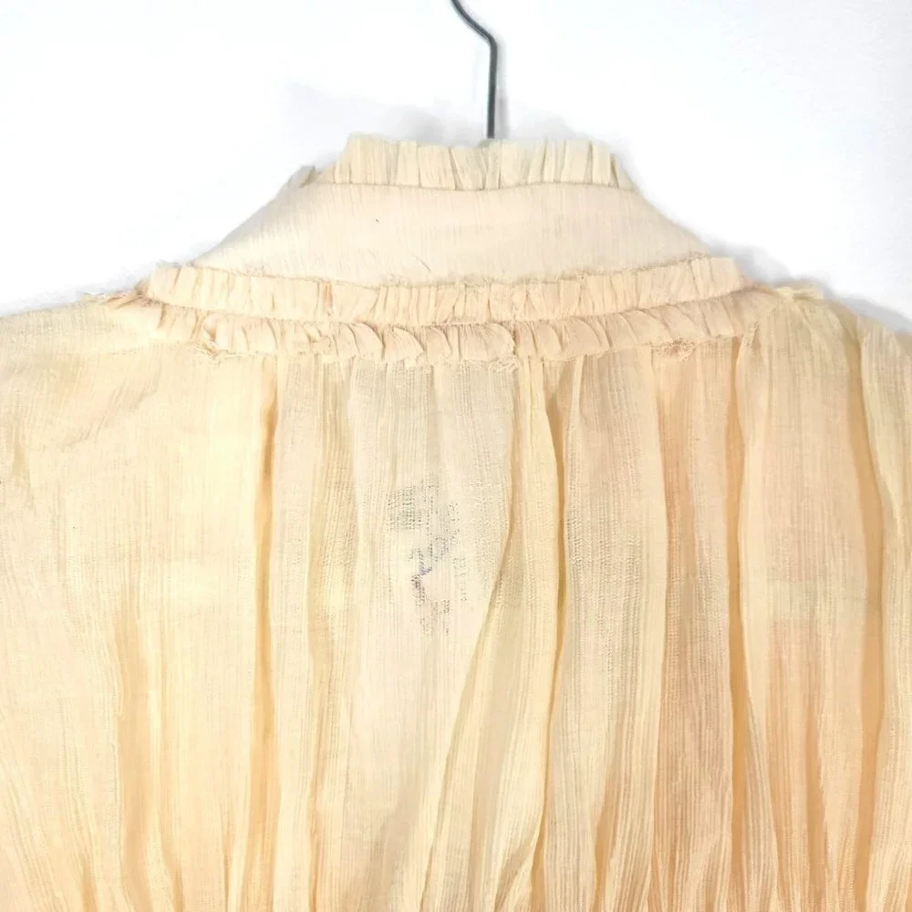 Ella Blue Jacket Top Women Size Medium - Picture 6 of 9